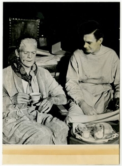 Original Frankenstein Photo Used to Make Topps Card- From the Topps Vault